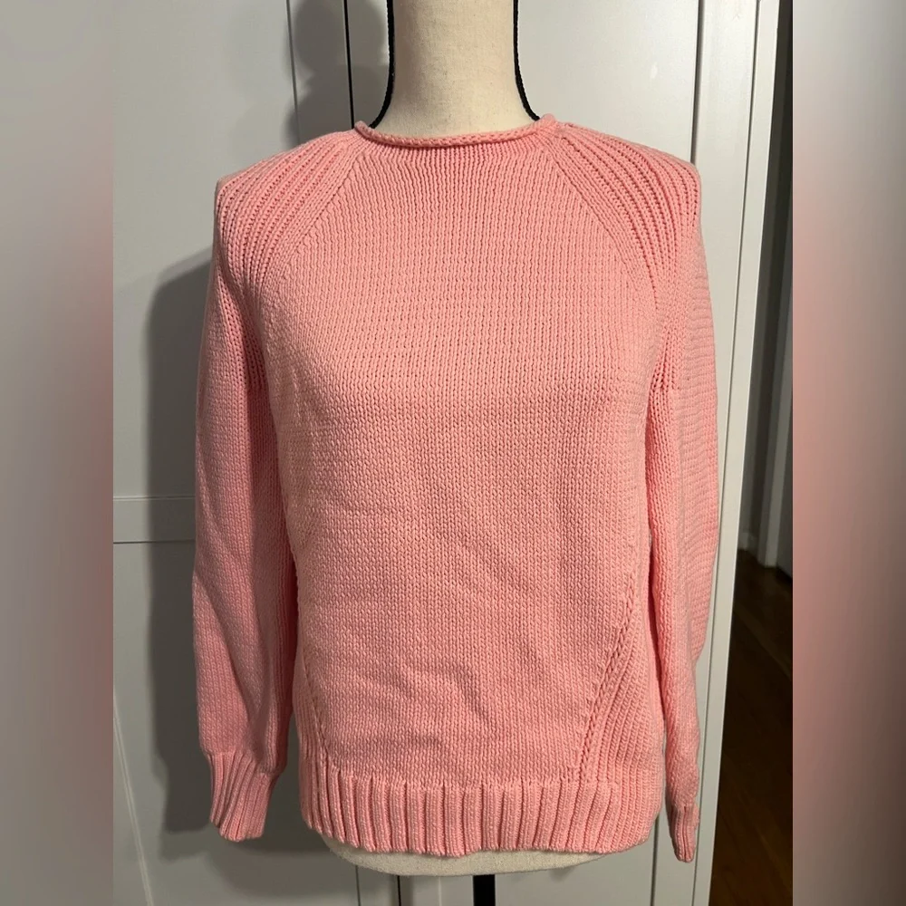 J. Crew Soft Pink Knit Crew Neck Sweater